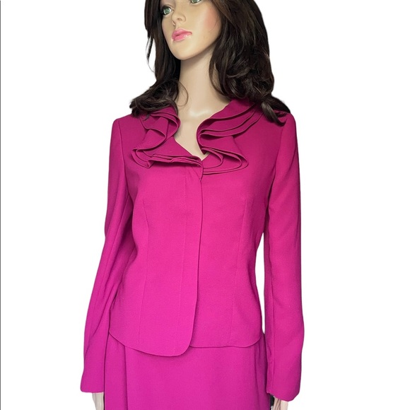 NEW Emily pink ruffle neck Victorian suit size 6 - Picture 3 of 14